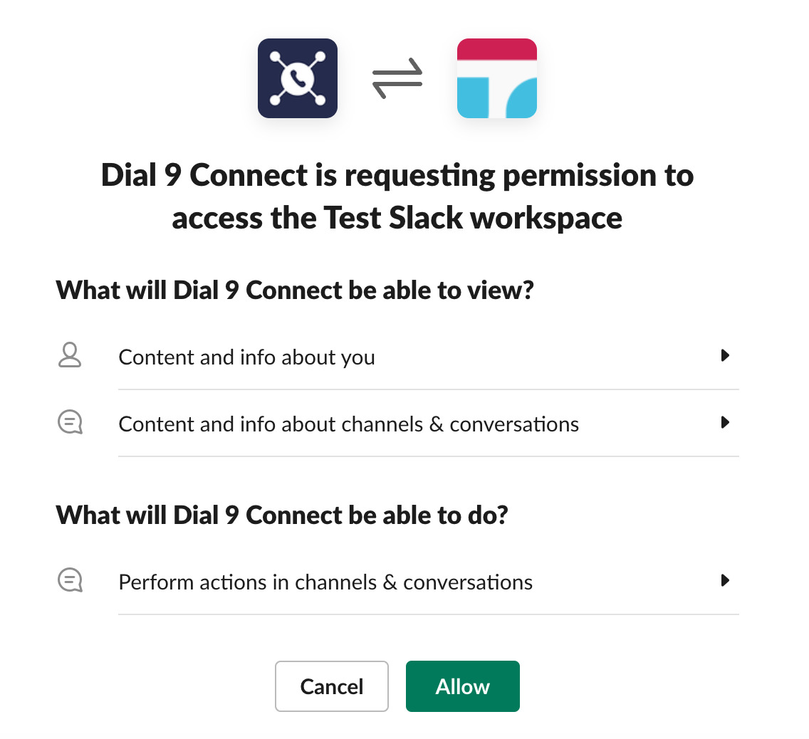 Slack install